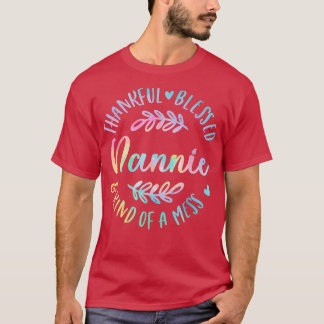 Thankful Blessed en een soort van mannie Thanksg T-shirt
