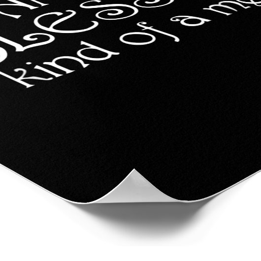 Thankful Blessed Kind Of A Mess Thanksgiving Motiv Poster (Hoek)