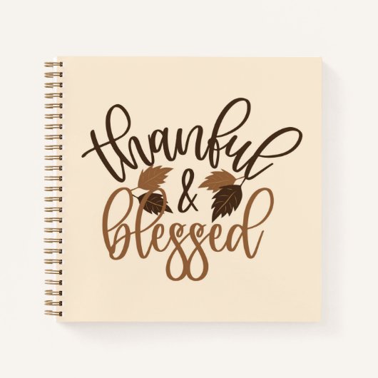 Thankful & Blessed Notitieboek (Voorkant)