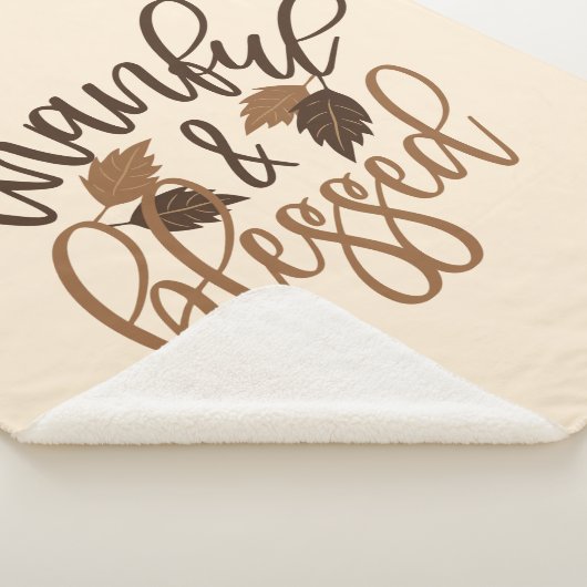 Thankful & Blessed Sherpa Deken (3/4)