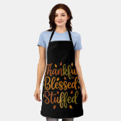 Thankful Blessed Stuffed Apron Schort (Gedragen)