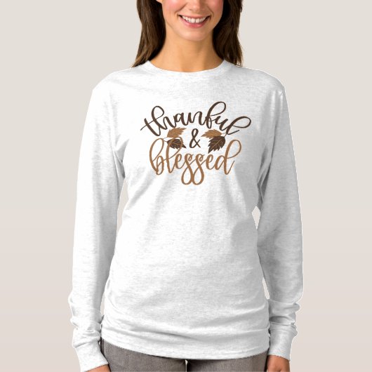 Thankful & Blessed T-shirt (Voorkant)