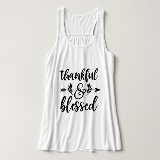 Thankful & Blessed Tanktop (Design voorkant)