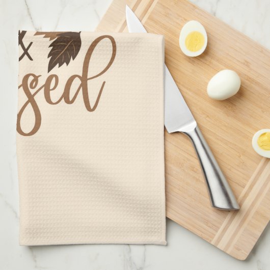 Thankful & Blessed Theedoek (Quarter Fold)