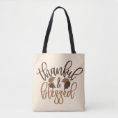 Thankful & Blessed Tote Bag (Voorkant)
