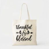 Thankful & Blessed Tote Bag (Voorkant)