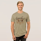 Thankful & Blessed Tri-Blend Shirt (Voorkant volledig)