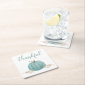 "Thankful Blue Pumpkin" Kartonnen Onderzetters (Insitu)