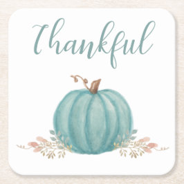 "Thankful Blue Pumpkin" Kartonnen Onderzetters