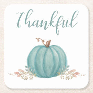 "Thankful Blue Pumpkin" Kartonnen Onderzetters