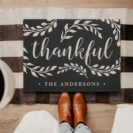 Thankful Branches | Gepersonaliseerd Deurmat