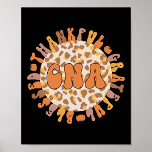 Thankful Certified Nursing Assistant-Thanksgiving Poster