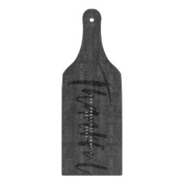 Thankful chic zwarte borstellettering Thanksgiving Snijplank