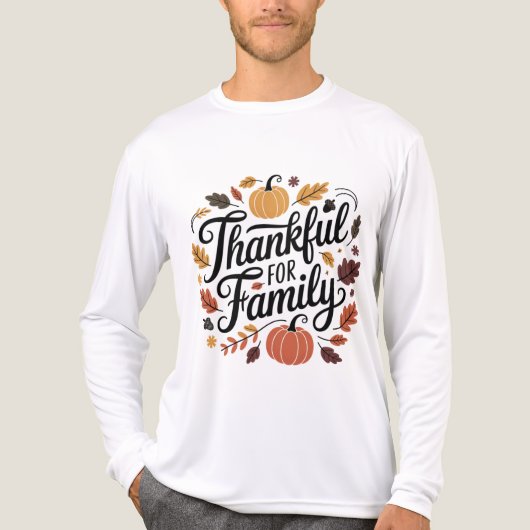 Thankful Christmas 2025 Family Gift T-Shirt (Voorkant volledig)