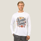 Thankful Christmas 2025 Family Gift T-Shirt (Voorkant)