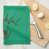 Thankful Cornucopia Kitchen Towel Theedoek (Quarter Fold)