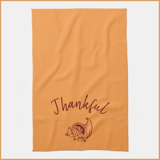 Thankful Cornucopia Kitchen Towel Theedoek