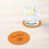 Thankful Cornucopia Paper-Onderzetters Ronde Kartonnen Onderzetter (Insitu)