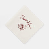 Thankful Cornucopia Set van 50 Servet (Hoek)