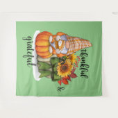 Thankful & dankbaar tapestry wandkleed (Voorkant (horizontaal))