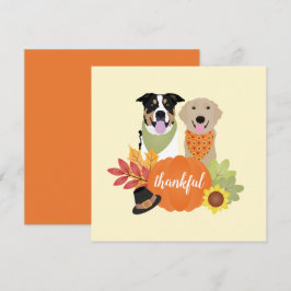 Thankful Dogs Thanksgiving Harvest Pumpkins