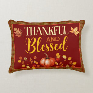 Thankful en Blessed Accent Kussen