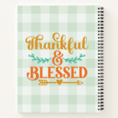 Thankful en Blessed Notitieboek (Achterkant)