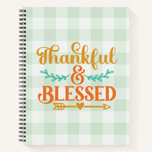 Thankful en Blessed Notitieboek (Voorkant)