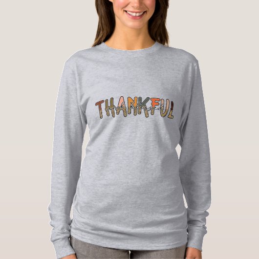 Thankful en Blessed T-shirt (Voorkant)
