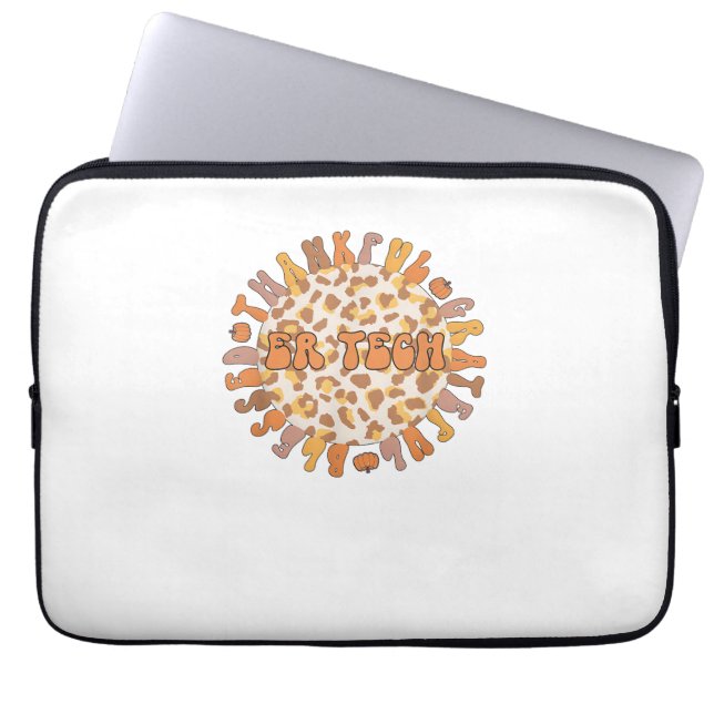 Thankful ER Tech Thanksgiving Emergency Room Laptop Sleeve (Voorkant)