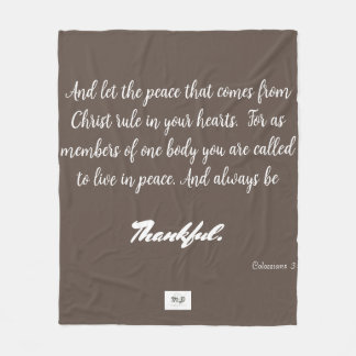 Thankful Fleece Blanket