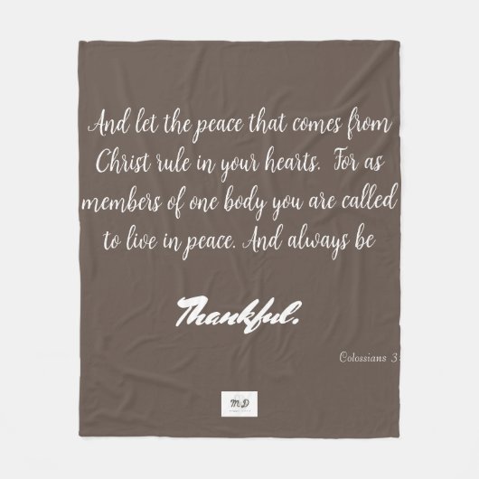 Thankful Fleece Blanket (Voorkant)