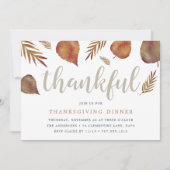 Thankful Foliage | Thanksgiving binnenuitnodiging Kaart (Voorkant)