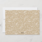 Thankful Foliage | Thanksgiving-fotokaart Feestdagenkaart (Achterkant)