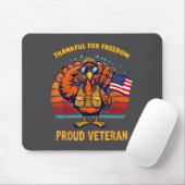 Thankful For Dom Proud Veteran Patriotic Thanksgiv Muismat (Met muis)