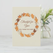 Thankful for You Fall Thank You Cards Bedankkaart (Staand voorkant)