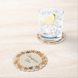 Thankful for You Fall Thank You Cards Kartonnen Onderzetters