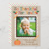 Thankful For You - Fall / Thanksgiving Card Feestdagenkaart (Voorkant / Achterkant)