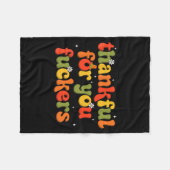 Thankful For You Forers  Fleece Deken (Voorkant (Horizontaal))