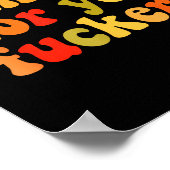 Thankful For You Forers Thanksgiving Happy Turkey Poster (Hoek)