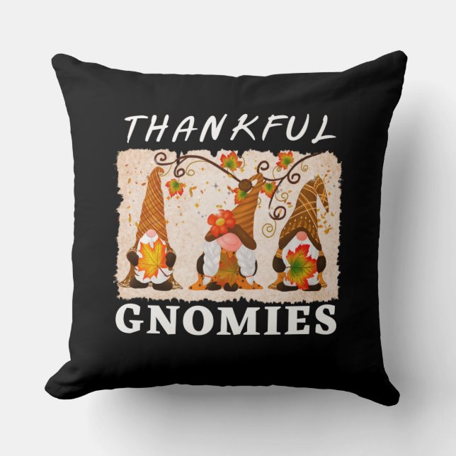 Thankful Gnomies Kussen (Voorkant)