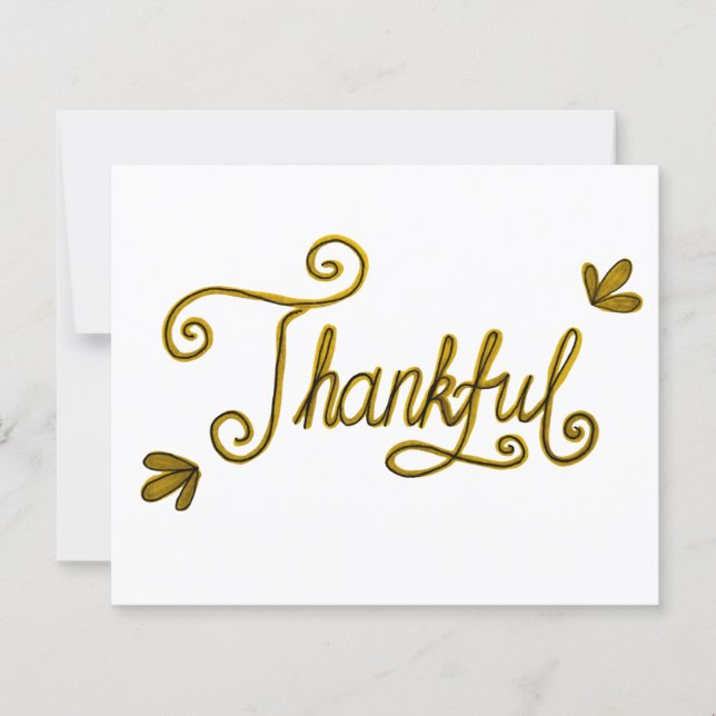 Thankful gold lettering (Voorkant)