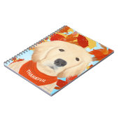 Thankful Golden Dog Herfst Journal Notitieboek (Linkerzijde)
