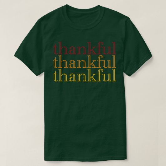 Thankful Gradient T-shirt (Design voorkant)