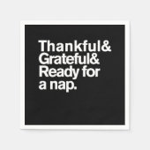 Thankful Grateful and Ready For a Nap Funny Thanks Servet (Voorkant)