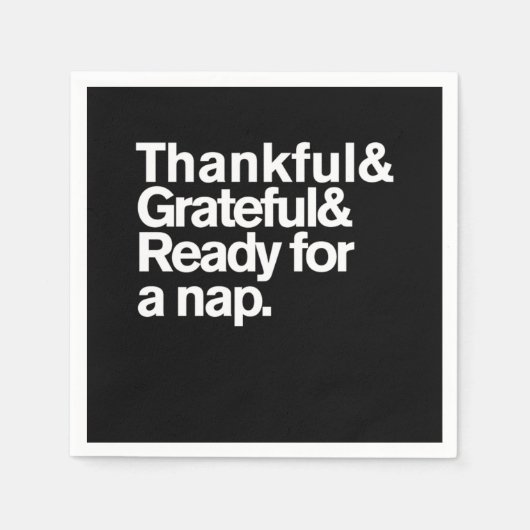 Thankful Grateful and Ready For a Nap Funny Thanks Servet (Voorkant)