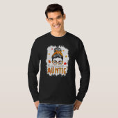 Thankful Grateful Blessed Auntie Pumpkins Messy Bu T-shirt (Voorkant volledig)