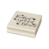 Thankful Grateful Blessed Autumn laat Typografie a Rubberstempel (Stempel)