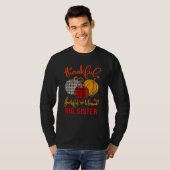 Thankful Grateful Blessed Big Sister Autumn Fall P T-shirt (Voorkant volledig)