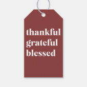 Thankful Grateful Blessed Cadeaulabel (Voorkant)